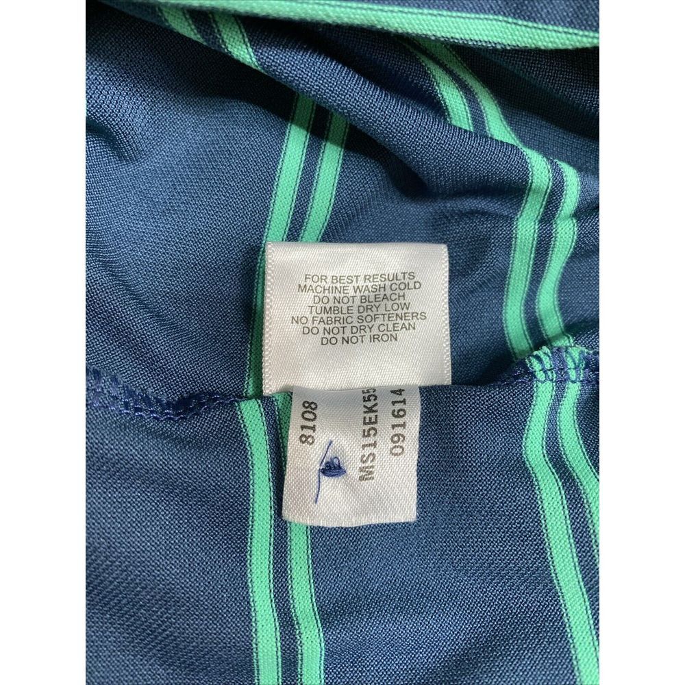 Peter Millar Summer Comfort Men‎ Golf Polo Shirt XL Carolinas Golf Blue Striped - Picture 10 of 10